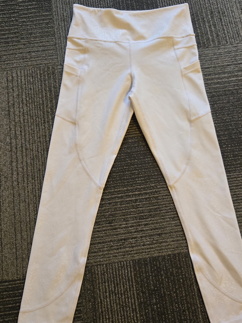 ZYIA White Leggings with Side Pockets